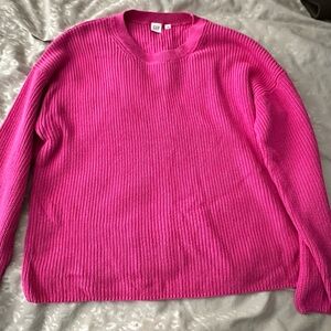 Pink Gap sweater size XL.